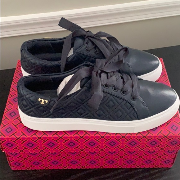 Tory Burch Shoes - Brand new Tory Burch Leather Lace Up Sneakers